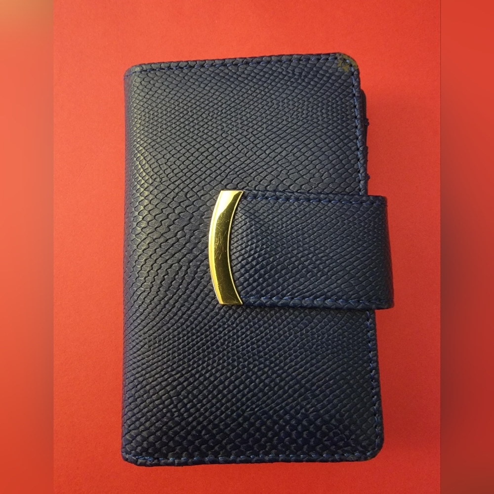 Blue three‎ compartment wallet